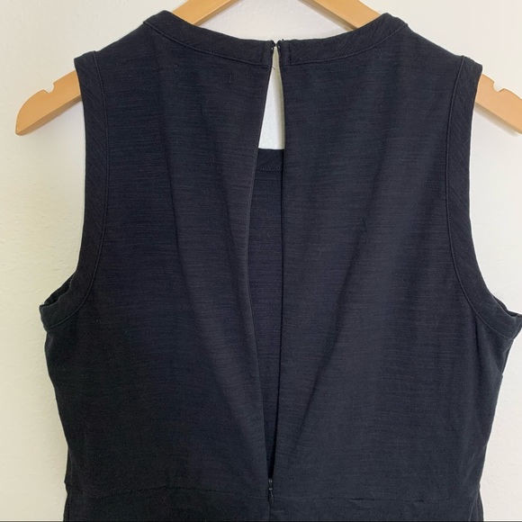 Madewell Black Afternoon Dress Fit and Flare Skater Size L - Picture 6 of 10